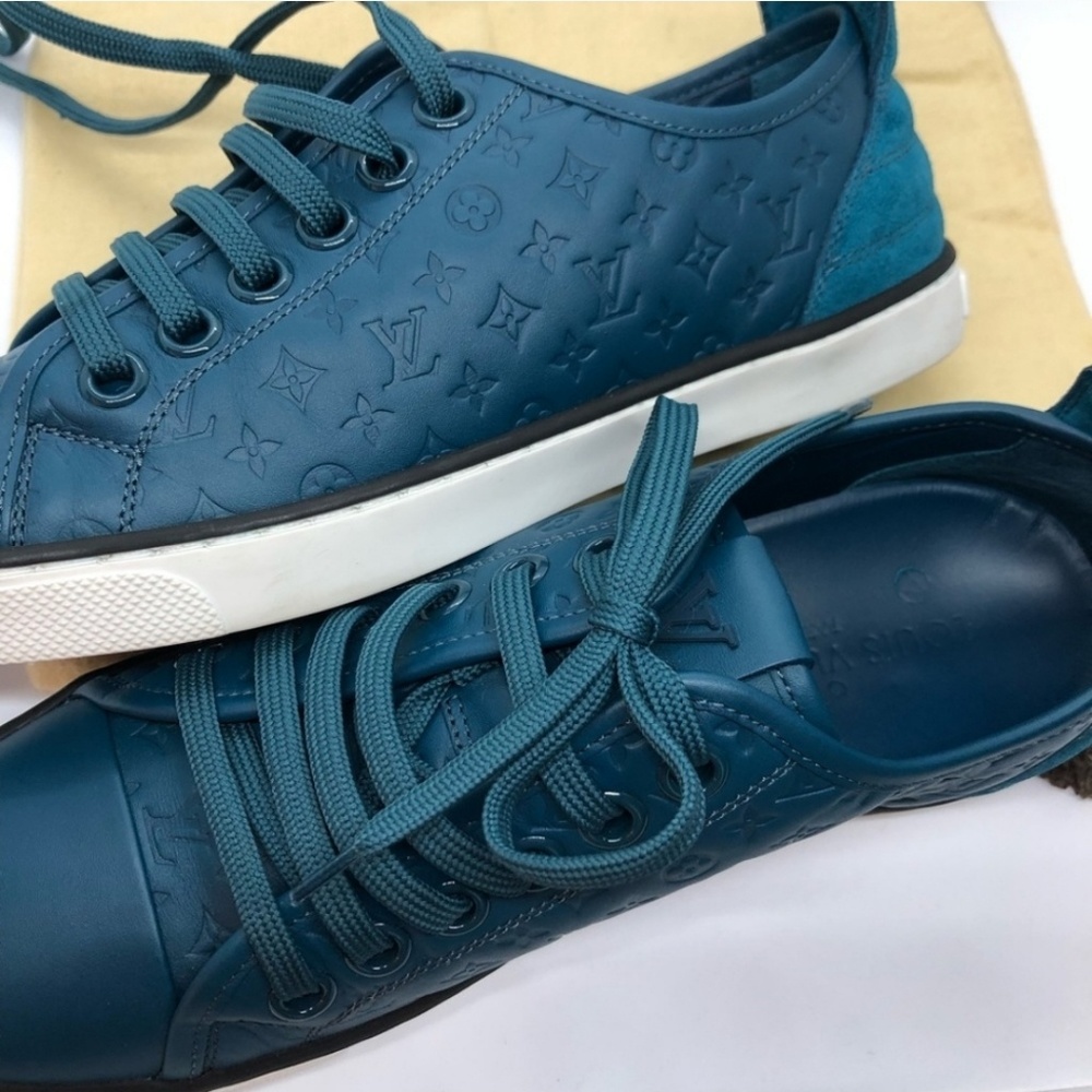 Teal Louis Vuitton Tennis Shoes